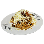 Spaghetti Bolognese With Cheese 